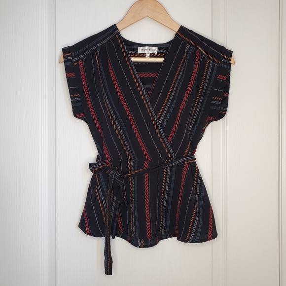 🔥3/$30 Belted Crossover Blouse - Picture 8 of 11
